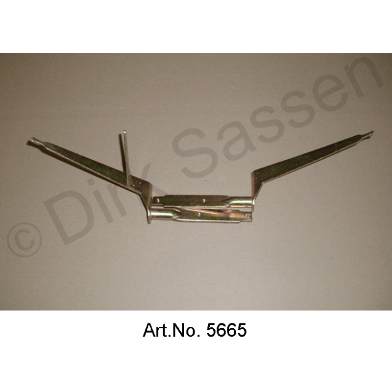 Set stangen voor koplampen, voor koplampen, geel verchroomd, nieuwstaat