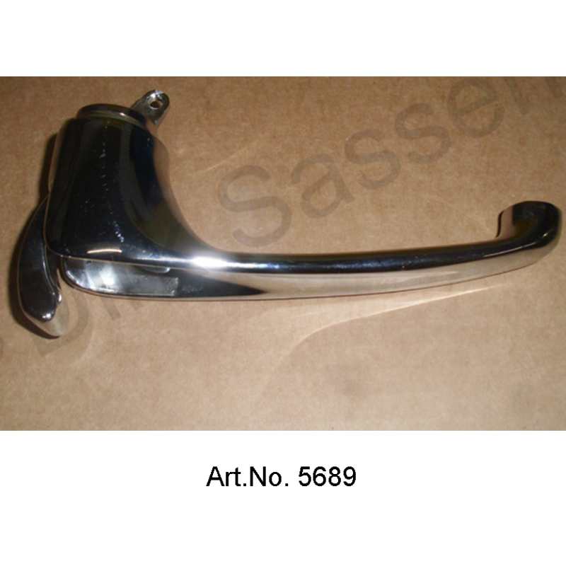 Door handle, inside, chrome-plated, front, right, 90 mm, replacement part