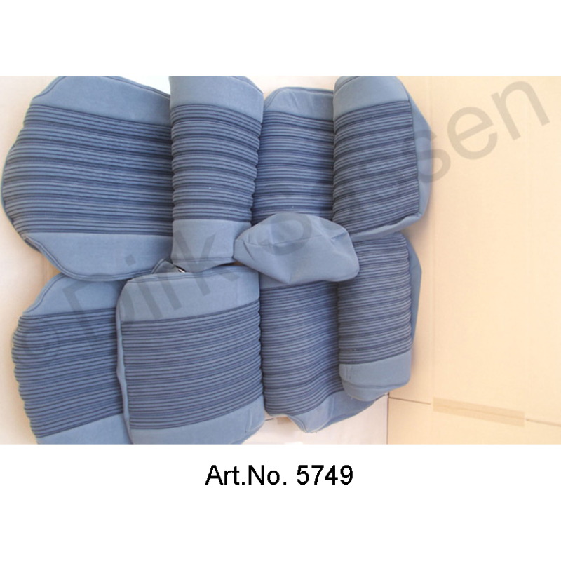 Interior, set of seat covers and door trim, gray, Pallas (attention: chrome strips separately)