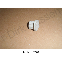 Rubber stopper for sun visor
