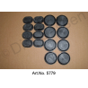 Jeu de bouchons de porte complets (8 x ovales, 8 x ronds)