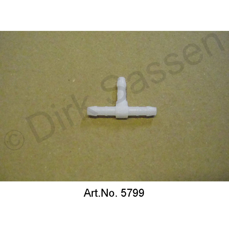 T-distributor for windscreen washer hoses, 4 mm, plastic