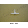 Colector de retorno, pieza en T, plástico, 4 mm
