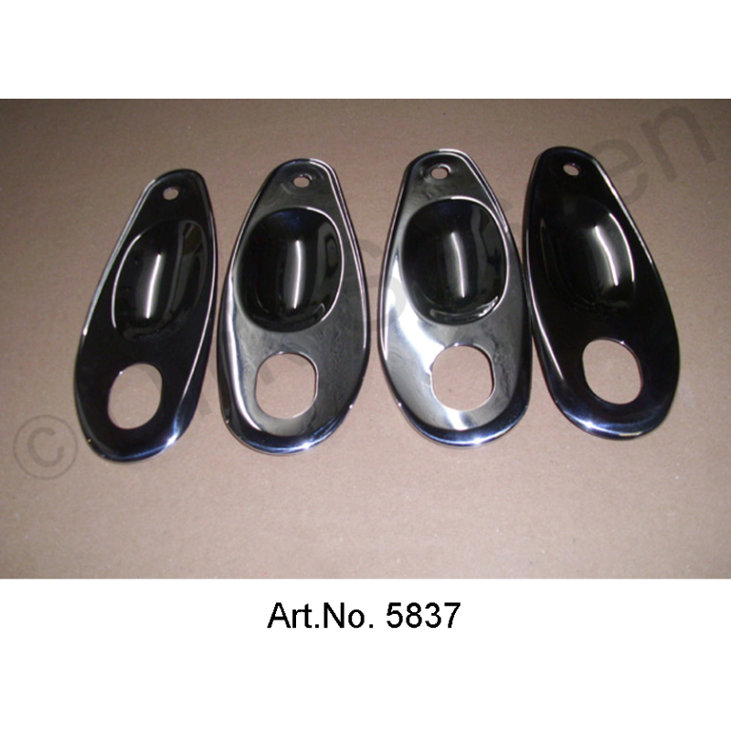 Manillas para puerta, interior, pallas, juego de 4 piezas, impecable
