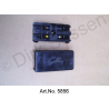 Fuse box, black, for 2 fuses, mint condition