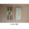 Caja de fusibles, blanco, para 2 fusibles, impecable