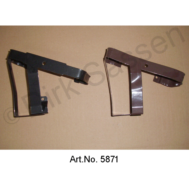 Holder for hydraulic canister, mudguard, front right, black or brown, powder-coated, mint condition