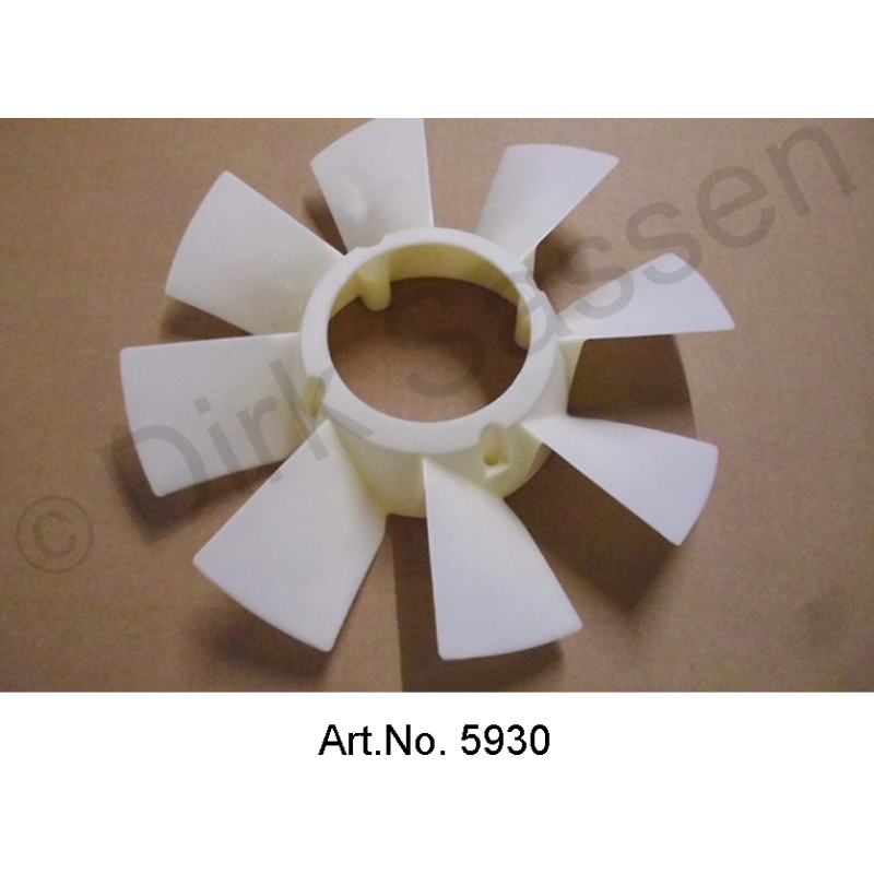 Ventilatorwiel, op waterpomp, nieuw, voertuig met extra ventilator