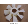 Fan wheel on water pump, new, vehicle without additional fan
