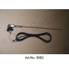 Antenne de toit, chromée, fidèle à l'original