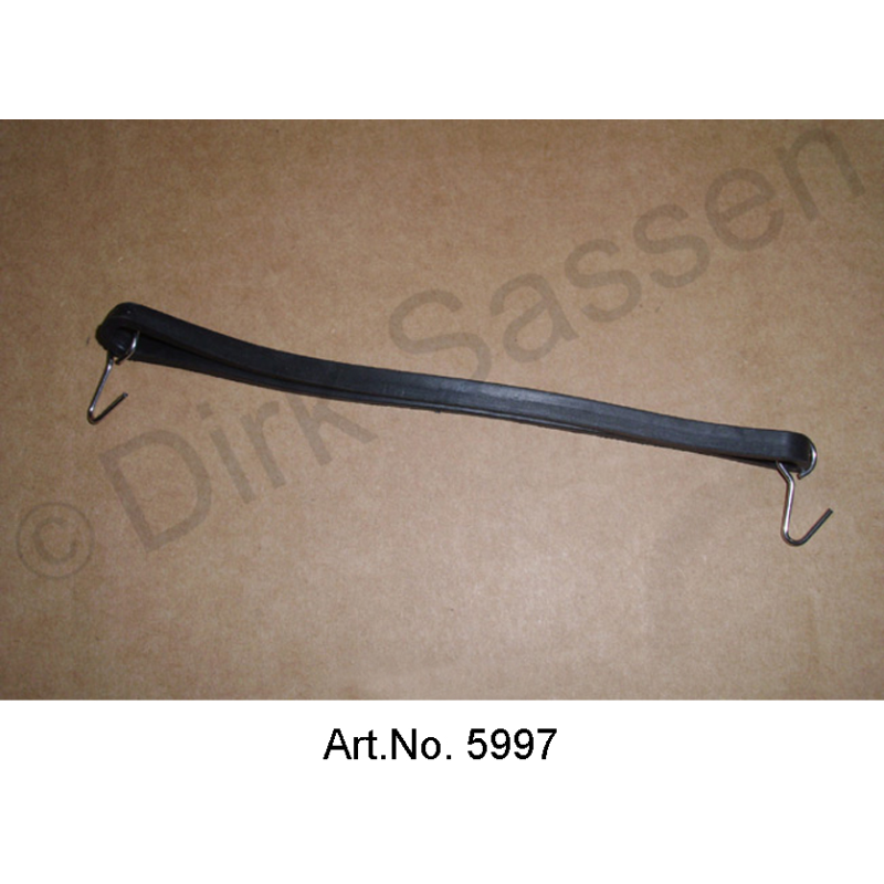 Banda de goma para fijar la manguera de aire, con 2 ganchos, desde 1967