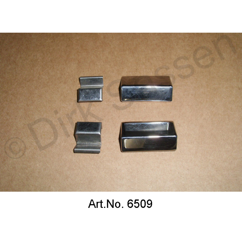 Set of chrome trims on the roof frame, 4 parts, mint condition