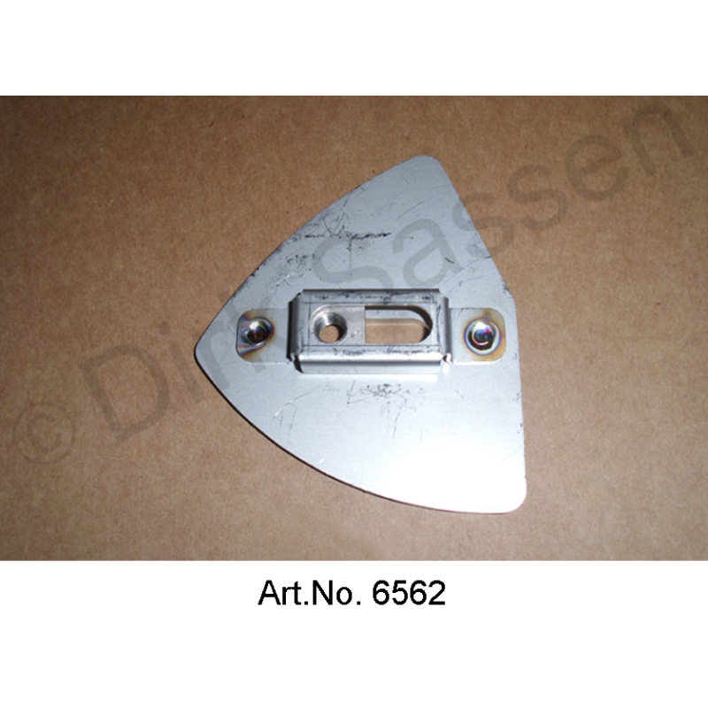 Stossstangenblatt-Halterung, außen, links, mit Käfigmutter, ab 1967