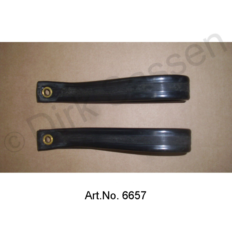 Mango en pilar B, poste central, imitación de cuero, par, como nuevo