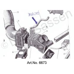 Waterslang, DV64-279, voor ID 19, zonder ventilator voor elektrische verwarming
