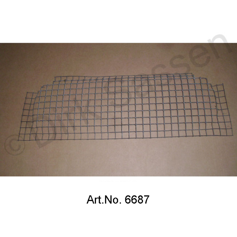 Grille de protection pour l’arbre de refroidissement du frein sur le tablier avant, usée