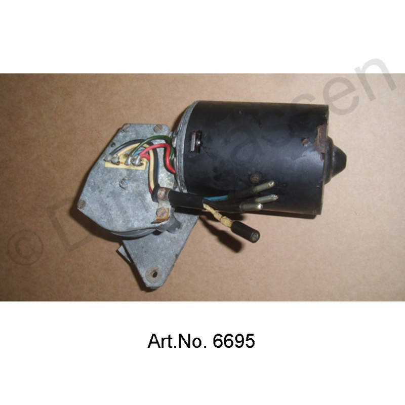 Ruitenwissermotor, 12V, als nieuw, vanaf 1969, 4 kabelaansluitingen, 2-traps