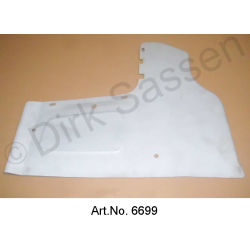 Wagenboden Reparaturblech, vorderer Abschluss, horizontal, links