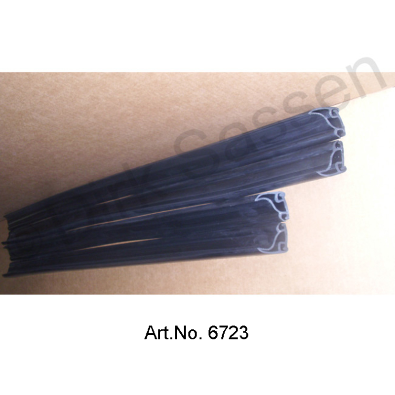 Juego de juntas de puerta, negras, debajo, en el riel de la puerta, 4 partes, precortadas