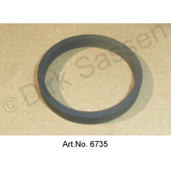 Sealing ring for intake filter on hydraulic reservoir, below