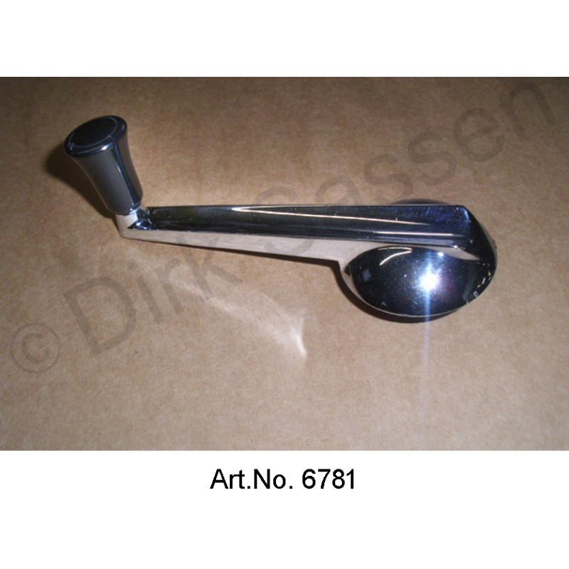 Manivela de ventana, como nueva, versión con garganta