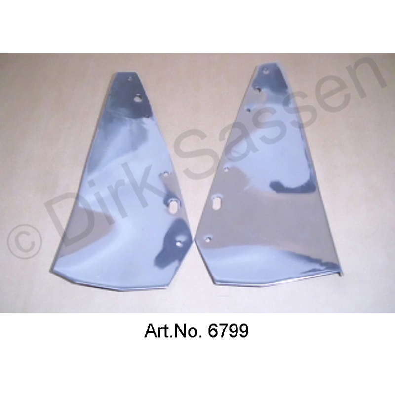 Set di pannelli interni per cofano, alluminio, lucidato