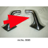 Chrome connection of the bumper, right