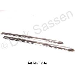 Zierleiste, Kotflügel, vorne, mittig, Inox, links
