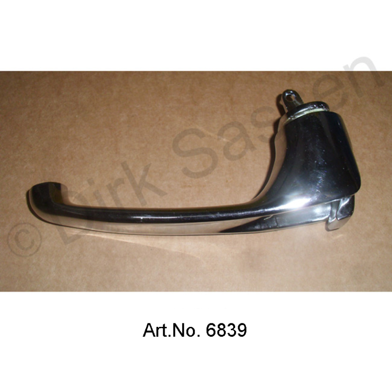 Manija de la puerta, interior, cromada, delantera, izquierda, palanca corta, 79 mm, pieza de repuesto