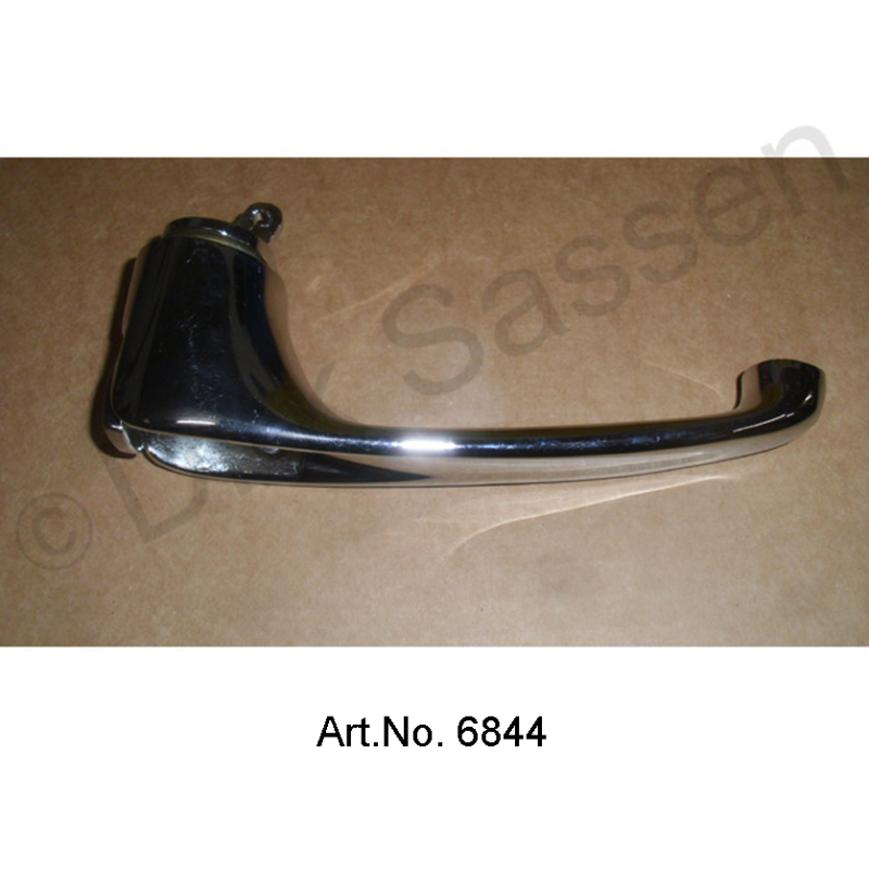 Door handle, inside, chrome-plated, rear, right, short lever, 73 mm, replacement part