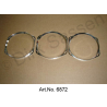 Screens, for instrument cluster, from 1969, set of 3 pieces