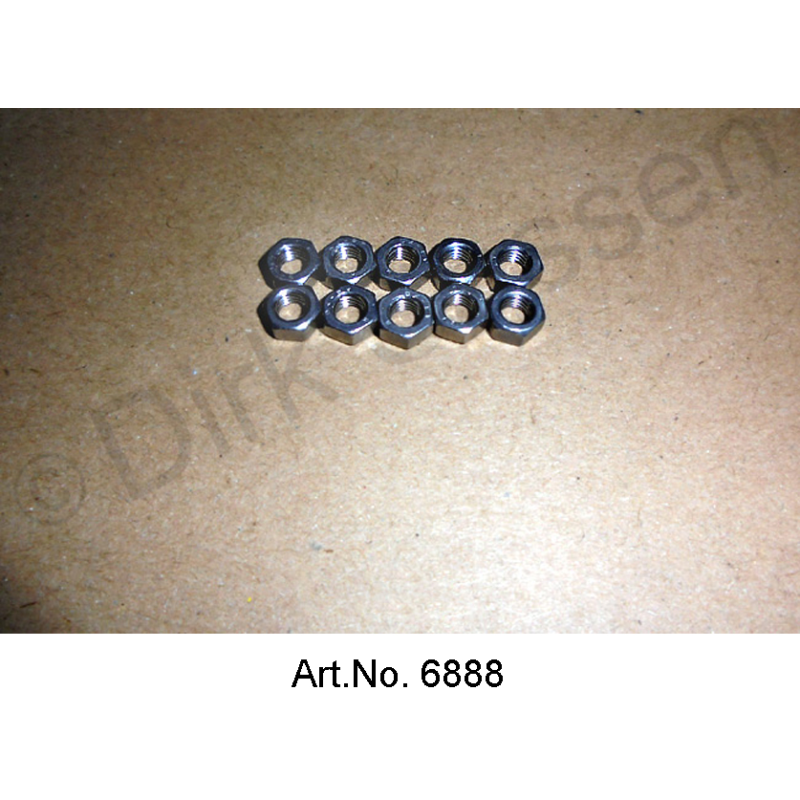 Nut, M5, stainless steel (10 pieces)
