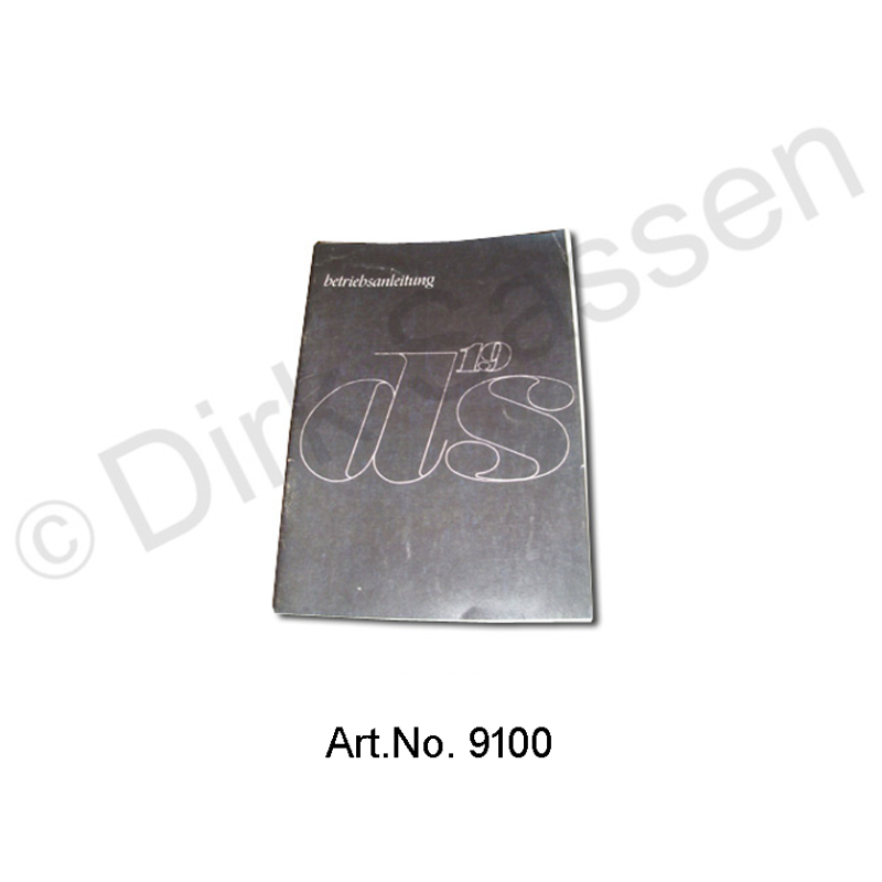 Instrucciones de funcionamiento, DS 19, 09/1967 a 07/1968, semiautomática, tapa gris