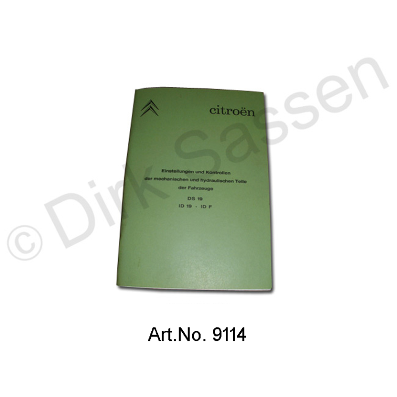 Instrucciones de funcionamiento, ajustes y comprobaciones de piezas mecánicas e hidráulicas, Edición 1964