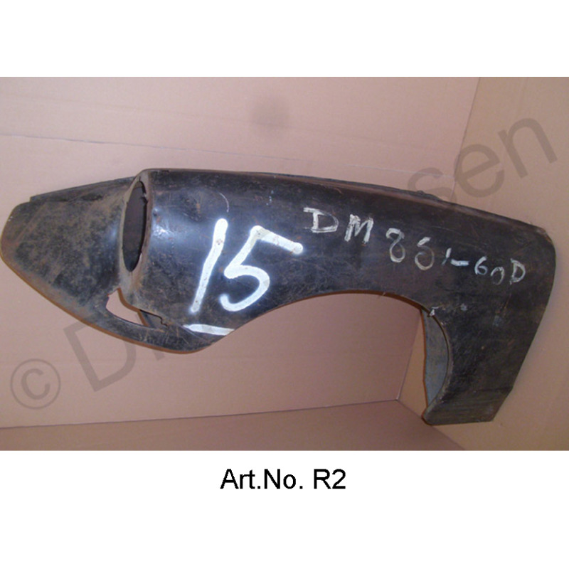 Guardabarros, 1955 a 1960, izquierda, óxido, pieza de recambio original