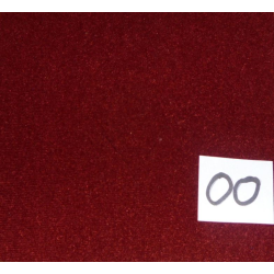 Stof, glad, rood, 1,4 meter breed, per meter
