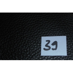 Set covers voor portierbekleding, top, leer, zwart