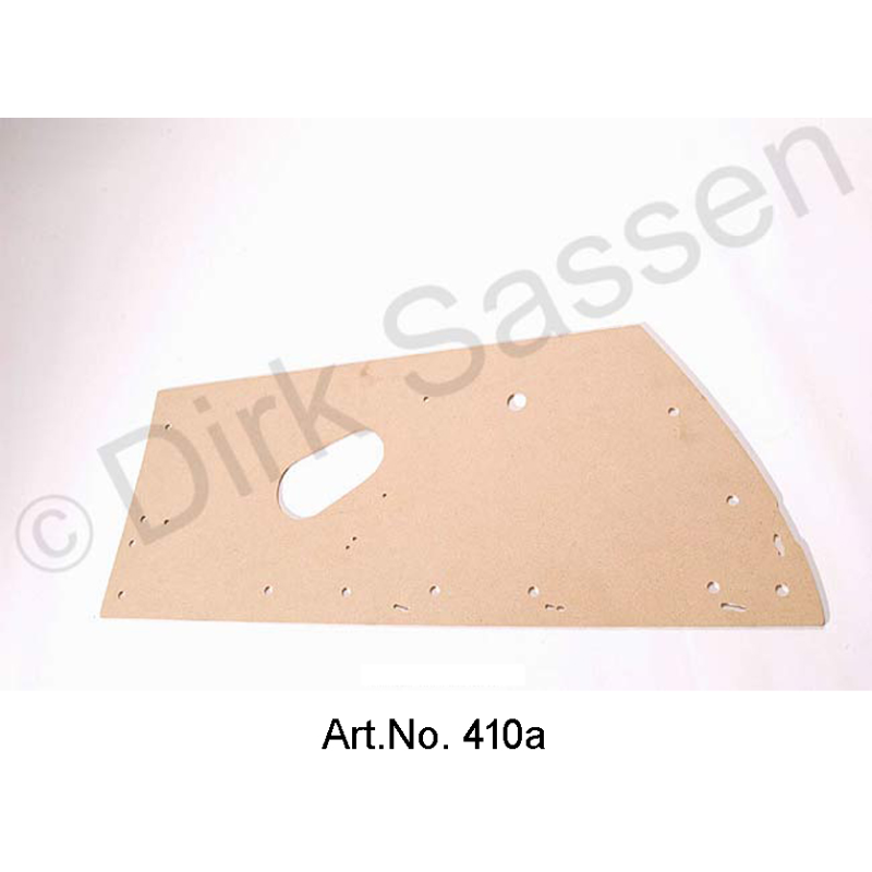 Cardboard door trim, front