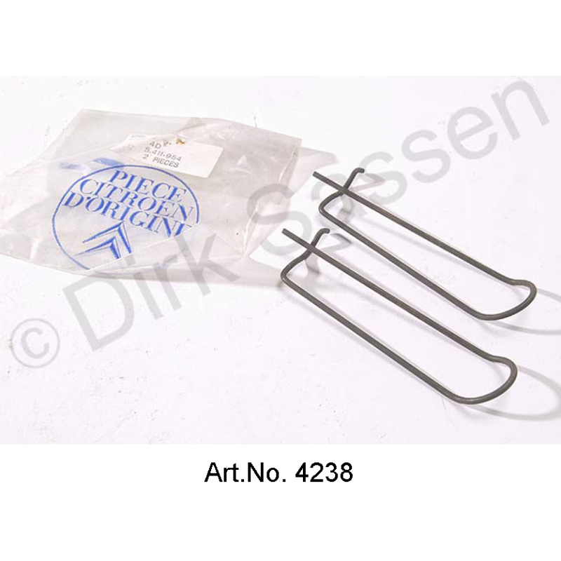 Bremssattel-Federspangenpaar, 5411954, neuwertig, gelb chromatiert