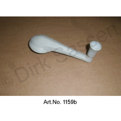Manivelle de vitre, plastique, gris clair, état neuf