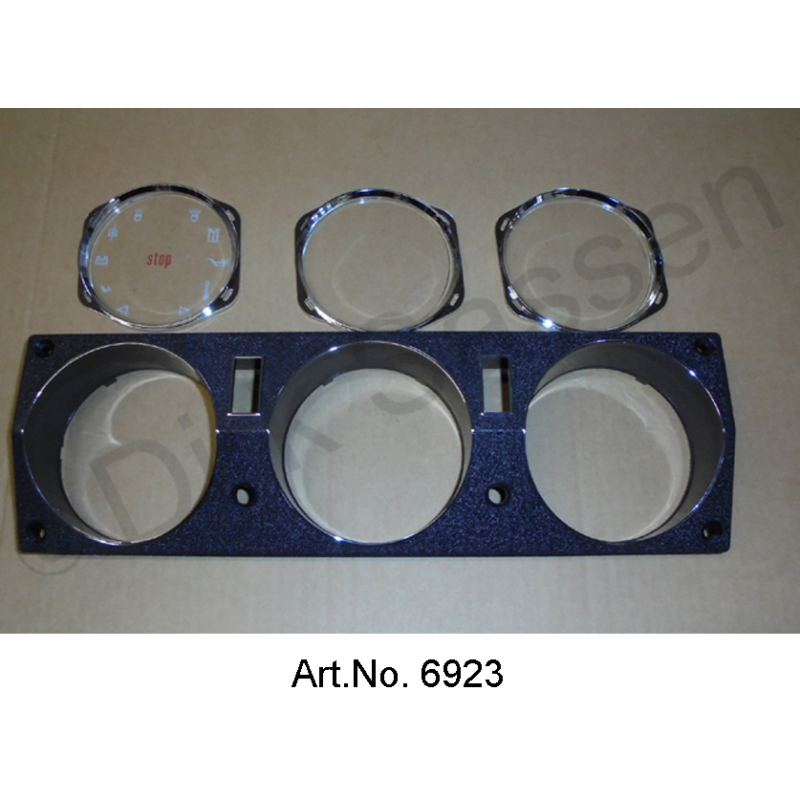 Speedometer unit, from 1969, with glasses and chrome frame