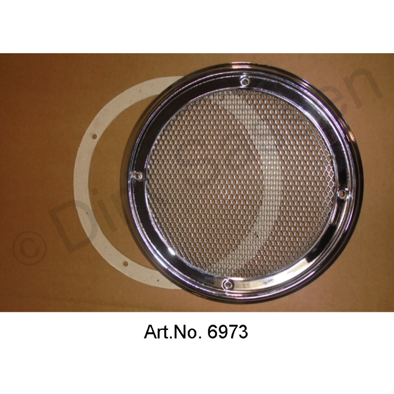 Grill for loudspeakers, silver, parcel shelf in the middle