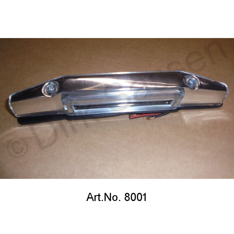 Number plate light, rear, Italian version, Plastic with carrier plate