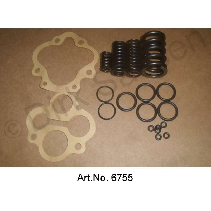 Overhaul kit for switch block, with springs