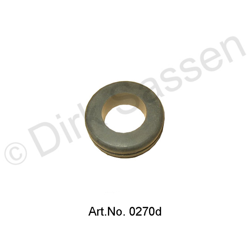 Abrasion protection rubber, suction hose, on the battery frame