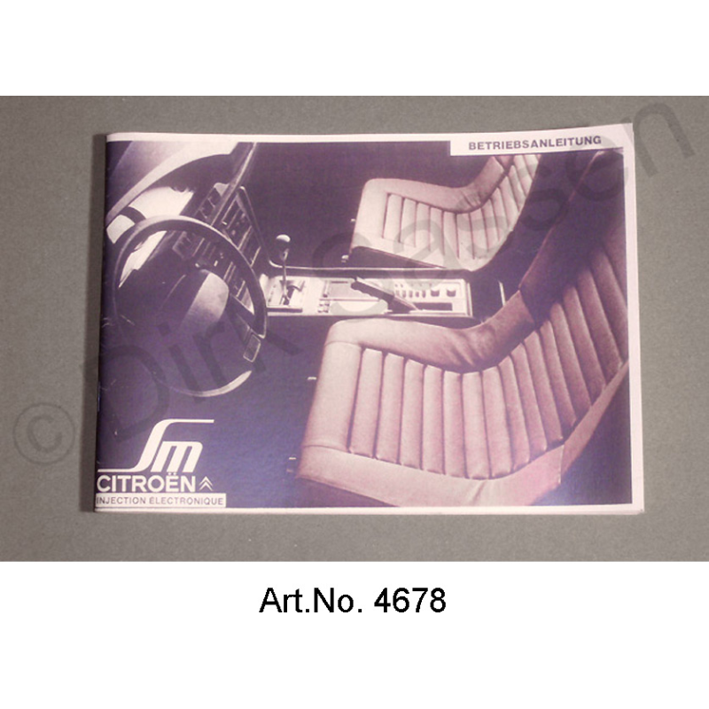 Operating instructions, SM, reprint, IE