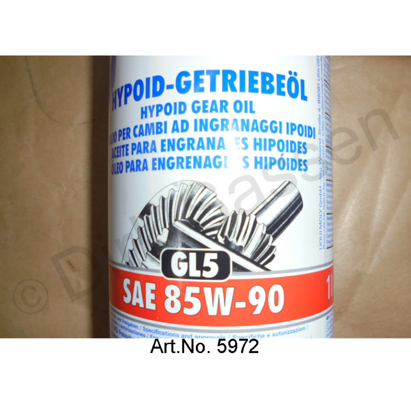 Huile pour engrenages, 75/90, spécial hypoïde, 1 litre