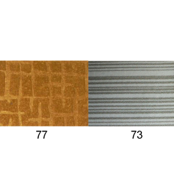 Set deurpanelen, niet-Pallas, tot 1969 jersey (wafelpatroon), volledig gestoffeerd, met armleuning van schuim
