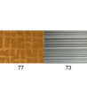 Set deurpanelen, niet-Pallas, tot 1969 jersey (wafelpatroon), volledig gestoffeerd, met armleuning van schuim