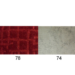 Set deurpanelen, niet-Pallas, tot 1969 jersey (wafelpatroon), volledig gestoffeerd, met armleuning van schuim